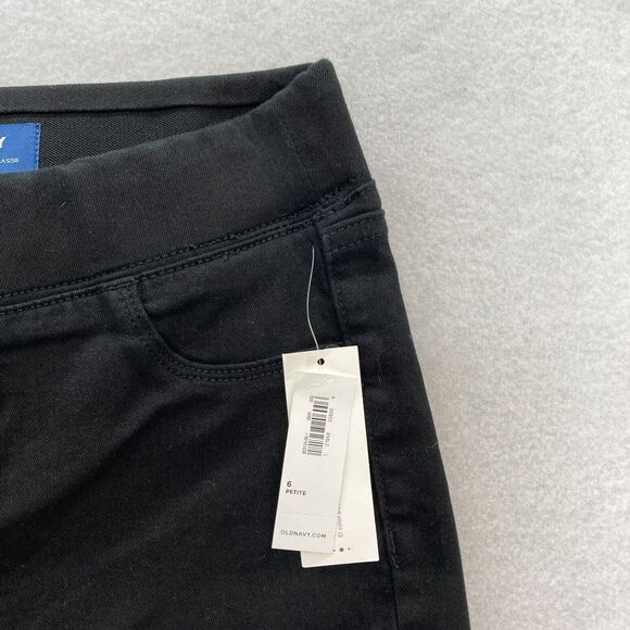Old Navy Rockstar Jeans Women's 6P Black Stretch Denim Pull On Skinny Ankle NWT - Picture 3 of 12